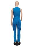 Tank Top and Tassel Side Straight Pants 2 Piece Set ZAND-31230