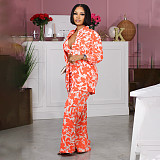 Trendy Print Women Long Sleeves Long Pants Three Pieces Sets SFY-2337