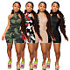 Summer Sleeveless Bodycon Fitness Romper YUM-90115