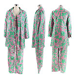 Trendy Print Women Long Sleeves Long Pants Three Pieces Sets SFY-2337