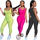 Sexy Mesh Women Sleeveless Vest Jumpsuits OQ-214