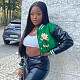 Fashion Embroidery Women Baseball Jackets FOS-8369