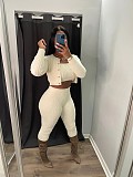 Leisure Cardigan Bodycon Pants Knitted Three Pieces Sets XT-8207