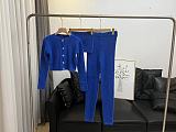 Leisure Cardigan Bodycon Pants Knitted Three Pieces Sets XT-8207