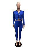 Leisure Cardigan Bodycon Pants Knitted Three Pieces Sets XT-8207