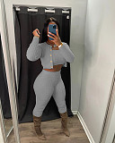 Leisure Cardigan Bodycon Pants Knitted Three Pieces Sets XT-8207