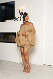 Sexy Off Shoulder Batwing Sleeves Short Dresses XMY-9445