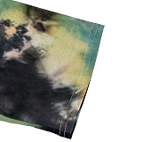 Fashion Tie-dye Print Plus Size 5XL Long Skirt Two Pieces Sets OSS-21087