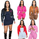Fashion Women PU Leather Baseball Jacket WA-499328