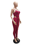 Sexy Mesh Patchwork Nightclub Two Pieces Sets HXZY-0104