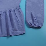 Blue Off Shoulder Lantern Sleeves Bandage Short Dress NY-10555