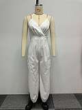 Sexy Women Halter Backless Split Tight Jumpsuit NY-10542