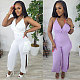 Sexy Women Halter Backless Split Tight Jumpsuit NY-10542