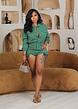 Casual Women Long Sleeves Buttons Denim Rompers BS-1355