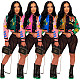 Trendy Print Thread Patchwork Buttons Baseball Jackets JR-3719