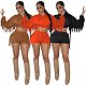 Tassel Hooded Crop Top+Bike Shorts Sets MEM-88408