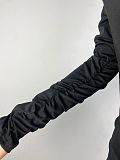 Sexy Oblique Shoulder Folds Slits Midi Dress LSL-0003