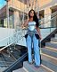 Stylish Women Stretch Long Jeans MEM-88514