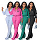 Leisure Sporty Women Long Sleeves Coat Two Pieces Set OQ-0236
