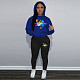 Women Printed Hoodies And Leisure Pants Large Size Two Pieces Suit DN-N8222G30