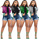 Fashion Patchwork Single-breasted Baseball Jacket JP-1089
