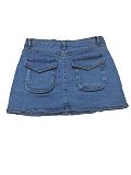 Sexy Slim Stretch Blue Denim Wrap Hip Short Skirt XT-8787