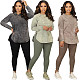 Women Short Sleeves Sporty Casual 2 Pieces Set WA-77630