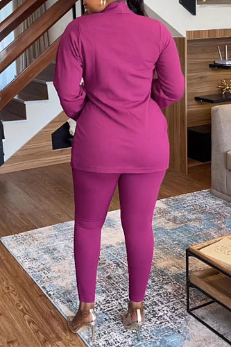 Solid Color Suit Top Stretch Tight three-piece Sets NY-10601
