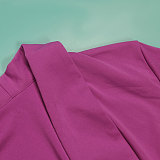 Solid Color Suit Top Stretch Tight three-piece Sets NY-10601