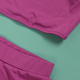 Solid Color Suit Top Stretch Tight three-piece Sets NY-10601
