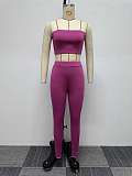 Solid Color Suit Top Stretch Tight three-piece Sets NY-10601