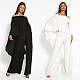 Sexy Off Shoulder Chiffon Solid Color Women Jumpsuit NY-2841