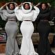 Leisure Women Solid Color Hoodies Floor-length Long Skirts Sets NY-10615