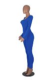 Women Square Collar Solild Color Slim Jumpsuit HXZY-0345