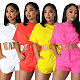 Leisure Women Solid Color Bandage Shorts Sets OSD-6930