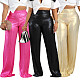 Wrinkled Long Wide Leg Pants For Women's Casual Wear YS-867