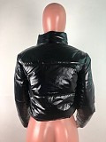 Bright Standing Collar Fluffy Coat OSM-4559