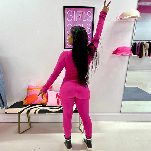 Slim Fitting Long Sleeved Top Sports Yoga Leggings Set BLG-S3914163A