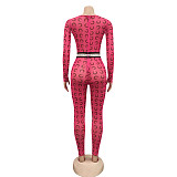 Net Yarn Perspective Long Sleeve High Waist Jumpsuit Foot Pants BY-3618