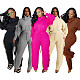 Turtleneck Knitted Sweater Tassel Side Pants Suit CM-8646