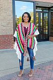 Retro Women Knitted Hand Crochet Fringe Coat Cardigan Cape CM-8698