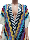 Retro Women Knitted Hand Crochet Fringe Coat Cardigan Cape CM-8698