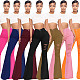 Thigh Ripped Stretch Flared Pants HSF-2475
