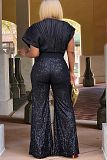 Beaded Sequin Micro Flared Pants RC-3218