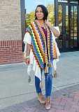 Retro Women Knitted Hand Crochet Fringe Coat Cardigan Cape CM-8698