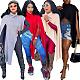 Irregular Sleeveless Turtleneck Knitted Sweaters ZAND-31261