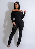 Sexy Off Shoulder Slim Fit Long Sleeve Two Pieces Suit FDY-1274