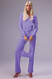 Women Pockets Hoodies And Long Pants Casual Two Piece Suits YD-8780-E7