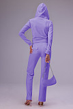 Women Pockets Hoodies And Long Pants Casual Two Piece Suits YD-8780-E7