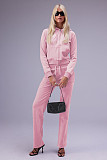 Women Pockets Hoodies And Long Pants Casual Two Piece Suits YD-8780-E7